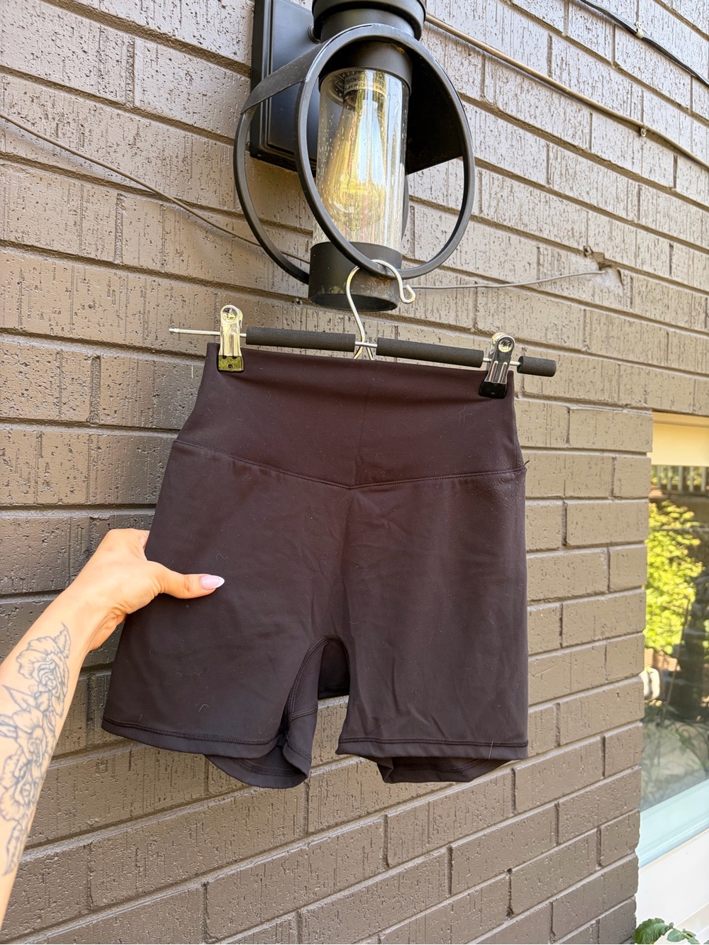 BuffBunny Black High-Waist Bike Shorts